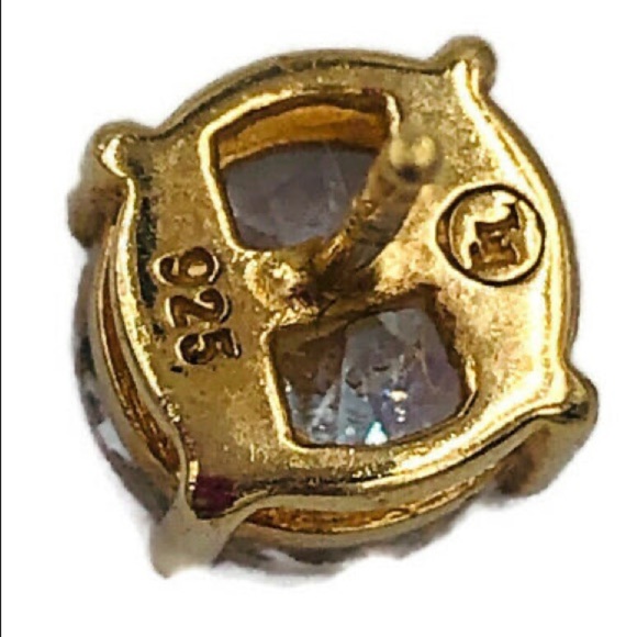 Erica Lyons Gold Plate 925 Silver Earrings - Picture 8 of 11